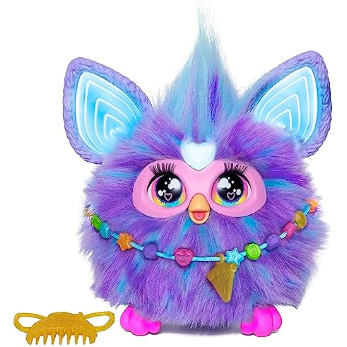 rayihni PURPLE, 15 FASHION ACCESSORIES, INTERACTIVE PLUSH TOYS FOR 6 YEAR OLD GIRLS & BOYS & UP, VOICE ACTIVATED ANIMATRONIC - Image 1